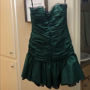 Emerald Green Betsey Johnson Strapless Tulle Dress